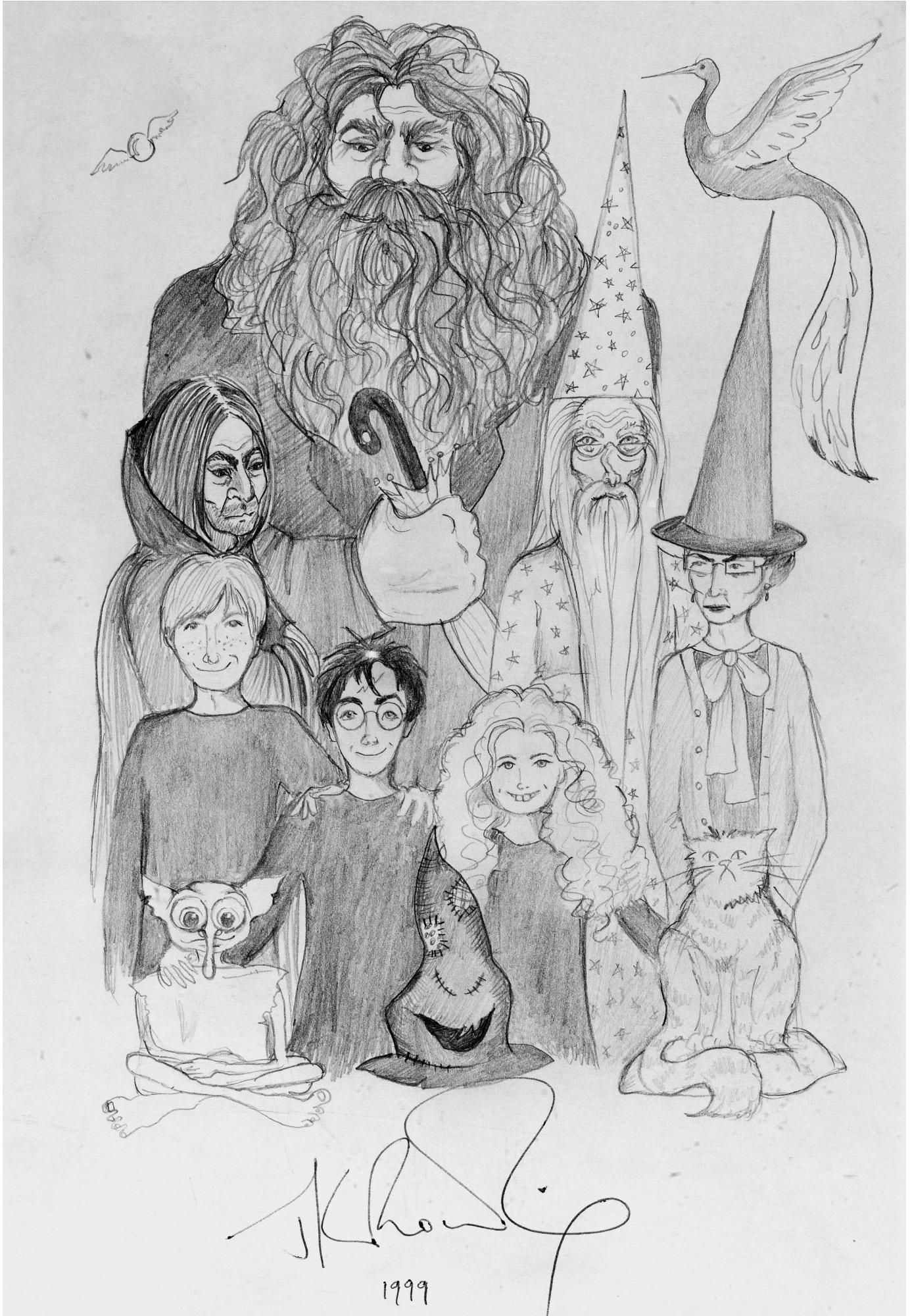 Harry entourÃ© des personnages "principaux"
