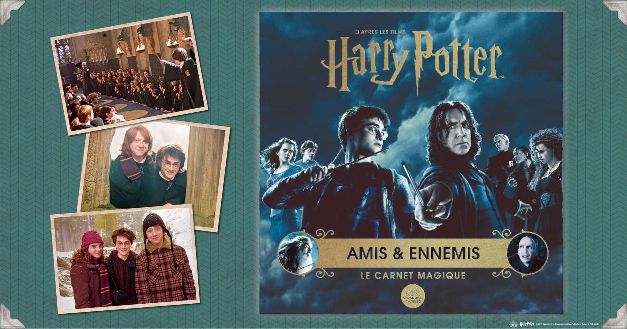 Carnet de Notes Harry Potter Magnétique Carte du Maraudeur
